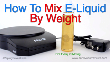 How To Mix E-Liquid By Weight